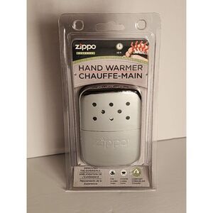 Zippo 12-Hour High Polish Chrome Refillable Hand Warmer #40323 New In Box